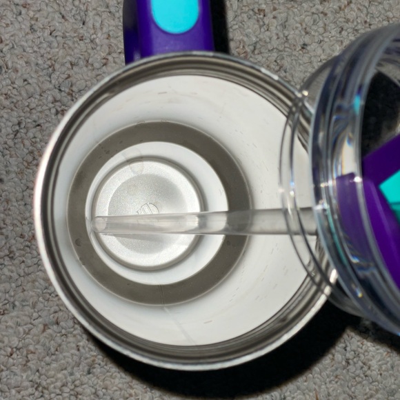 Stanley Purple Tumbler with Teal Lid - Picture 5 of 6